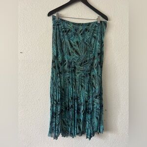 Vintage Rafael Midi Blue Semi-sheer Whimsical Skirt Boho Fairy Dreamy